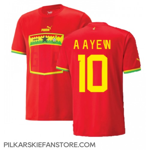 Tanie Strój piłkarski Ghana Andre Ayew #10 Koszulka Wyjazdowej MŚ 2022 Krótkie Rękawy